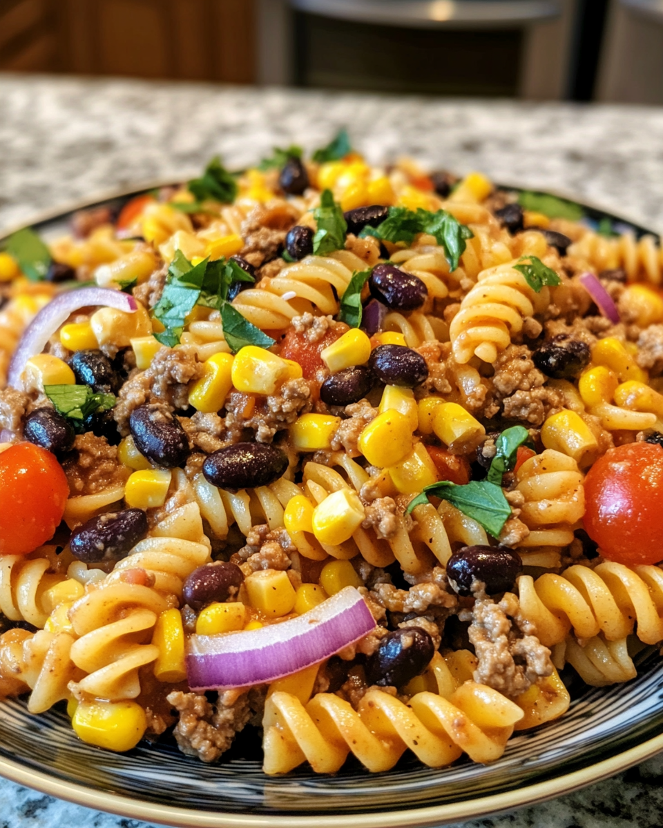 Cowboy Pasta Salad 7 Bold Comfort Layers