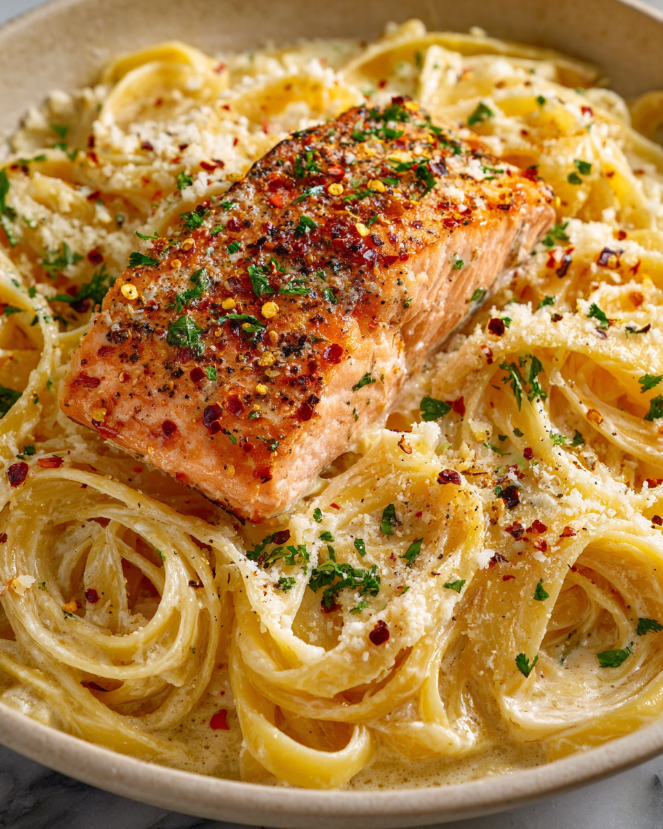 Ultimate Lemon Salmon Pasta Creamy Dreamy Delight